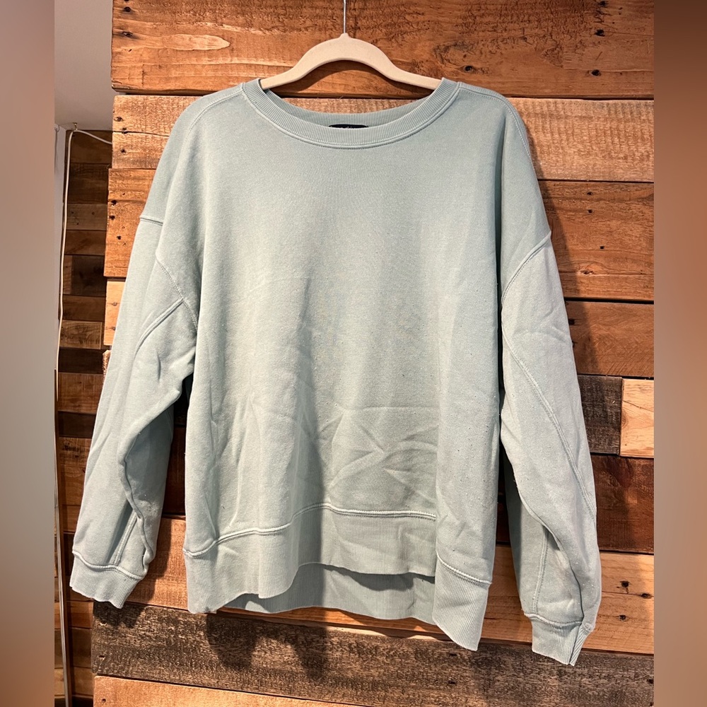 Teal crew neck
